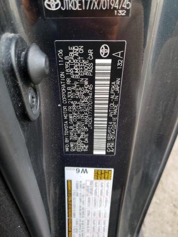 JTKDE177X70194745 - 2007 TOYOTA SCION TC 黑色 照片 12