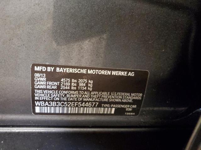 WBA3B3C52EF544677 - 2014 BMW 328 XI GRAY photo 12