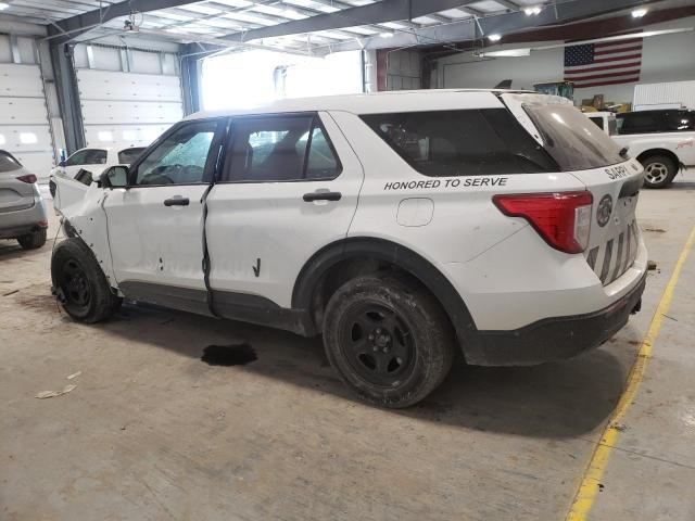 1FM5K8AB8MGA42892 - 2021 FORD EXPLORER POLICE INTERCEPTOR WHITE photo 2