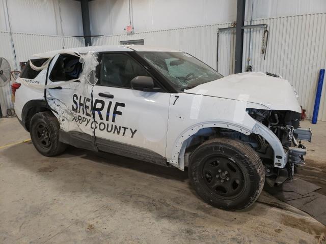 1FM5K8AB8MGA42892 - 2021 FORD EXPLORER POLICE INTERCEPTOR WHITE photo 4
