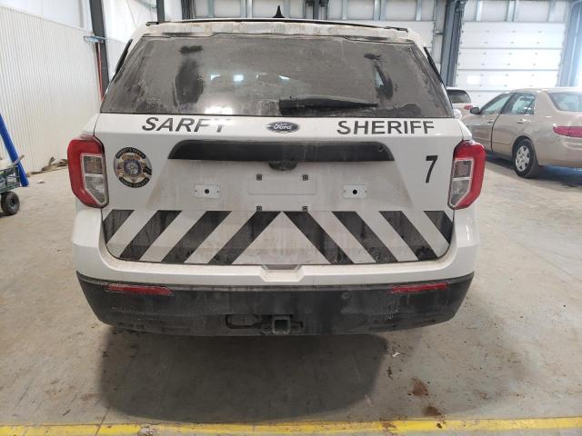 1FM5K8AB8MGA42892 - 2021 FORD EXPLORER POLICE INTERCEPTOR WHITE photo 6