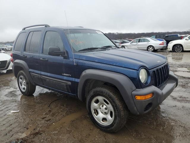 1J4GL48K34W223486 - 2004 JEEP LIBERTY SPORT BLUE photo 4