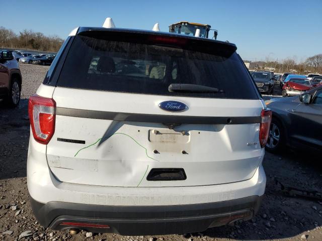1FM5K8AR2GGB44979 - 2016 FORD EXPLORER POLICE INTERCEPTOR WHITE photo 6