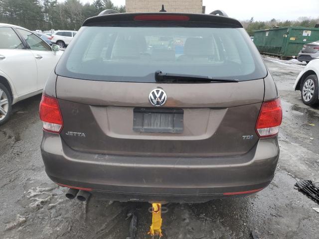 3VWML7AJ8DM644029 - 2013 VOLKSWAGEN JETTA TDI BROWN photo 6