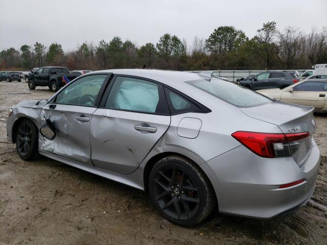 2HGFE2F51NH553240 - 2022 HONDA CIVIC SPORT GRAY photo 2