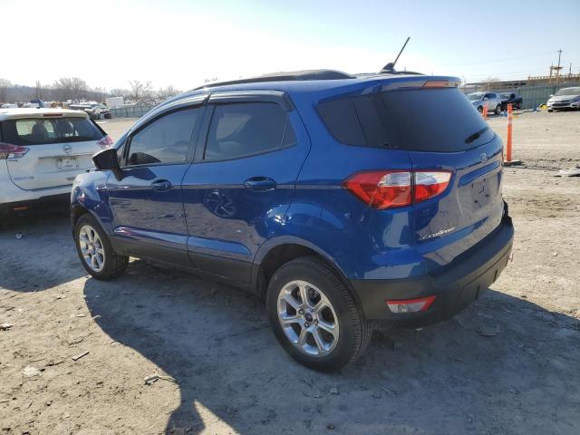 MAJ6S3GL0LC389768 - 2020 FORD ECOSPORT SE BLUE photo 2