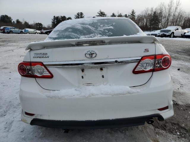 2T1BU4EE1BC697177 - 2011 TOYOTA COROLLA BASE WHITE photo 6