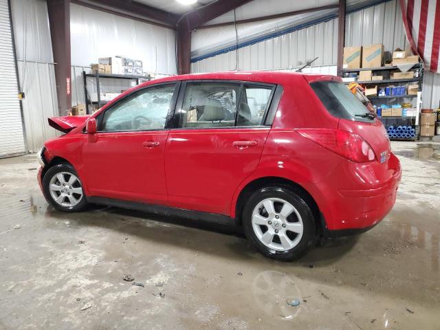 3N1BC13E67L457201 - 2007 NISSAN VERSA S RED photo 2