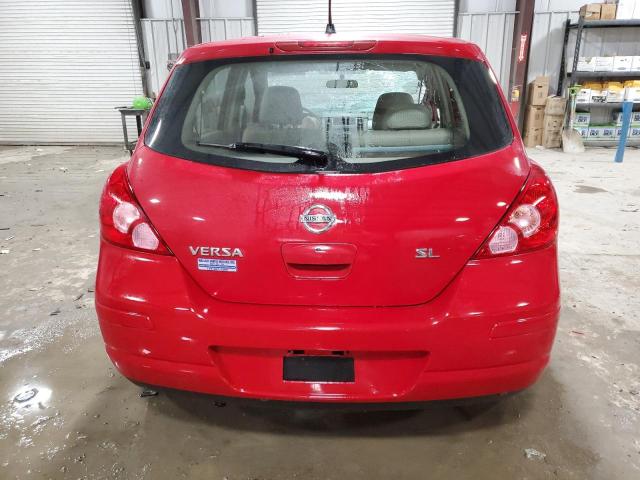 3N1BC13E67L457201 - 2007 NISSAN VERSA S RED photo 6