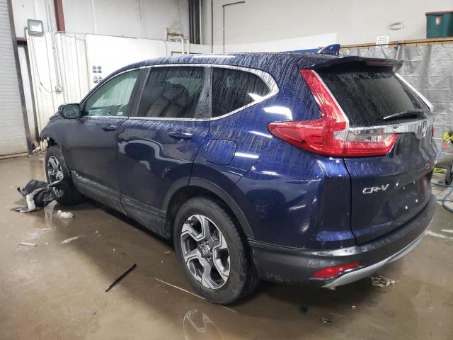 5J6RW2H55KL018443 - 2019 HONDA CR-V EX BLUE photo 2