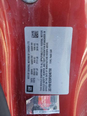 2G1FB1E35F9246790 - 2015 CHEVROLET CAMARO LS BURGUNDY photo 12