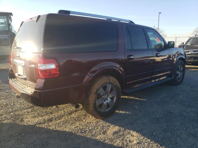 1FMFK20599EB02923 - 2009 FORD EXPEDITION EL LIMITED BURGUNDY photo 3