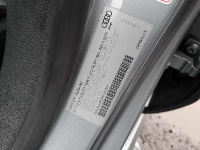 WAUW3AFC5HN102267 - 2017 AUDI A7 COMPETITION PRESTIGE SILVER photo 12