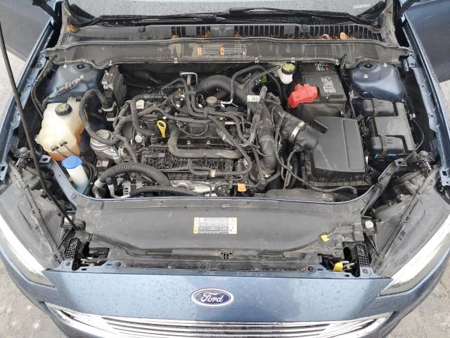 3FA6P0HD8KR172430 - 2019 FORD FUSION SE BLUE photo 11