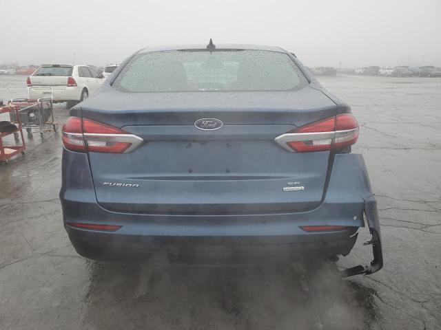 3FA6P0HD8KR172430 - 2019 FORD FUSION SE BLUE photo 6