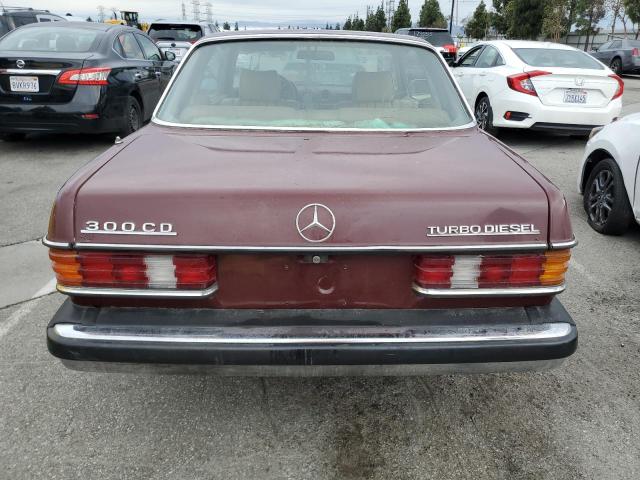 WDBAB53A9CB001395 - 1982 MERCEDES-BENZ 300 CDT BURGUNDY photo 6