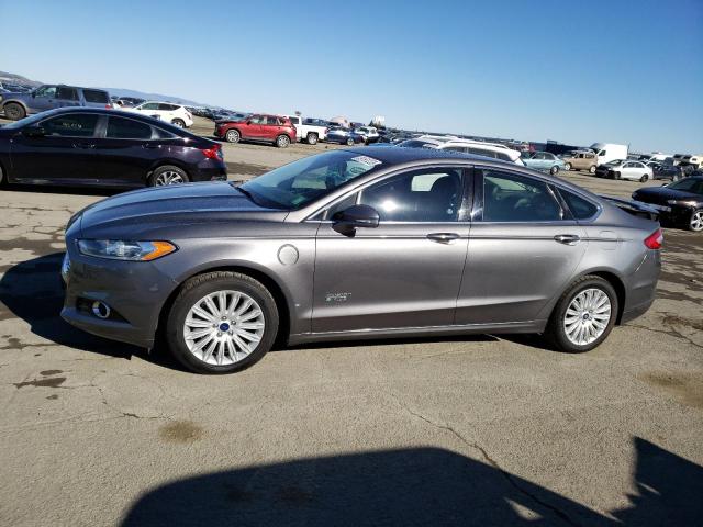 3FA6P0SU2ER343881 - 2014 FORD FUSION TITANIUM PHEV GRAY photo 1