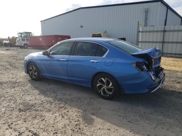 1HGCR2F35GA115747 - 2016 HONDA ACCORD LX BLUE photo 2