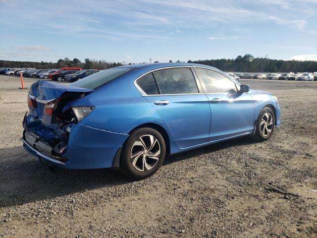 1HGCR2F35GA115747 - 2016 HONDA ACCORD LX BLUE photo 3