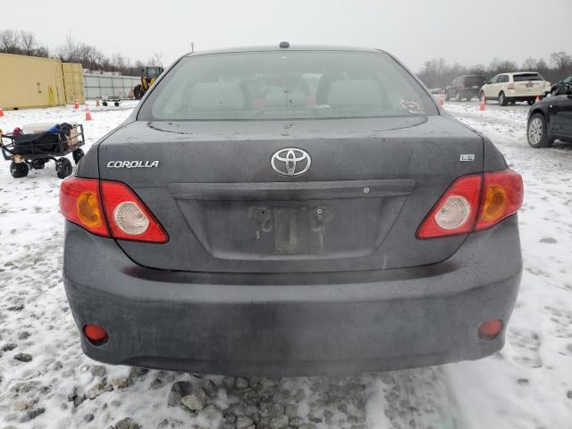 JTDBL40E499077515 - 2009 TOYOTA COROLLA BASE GRAY photo 6