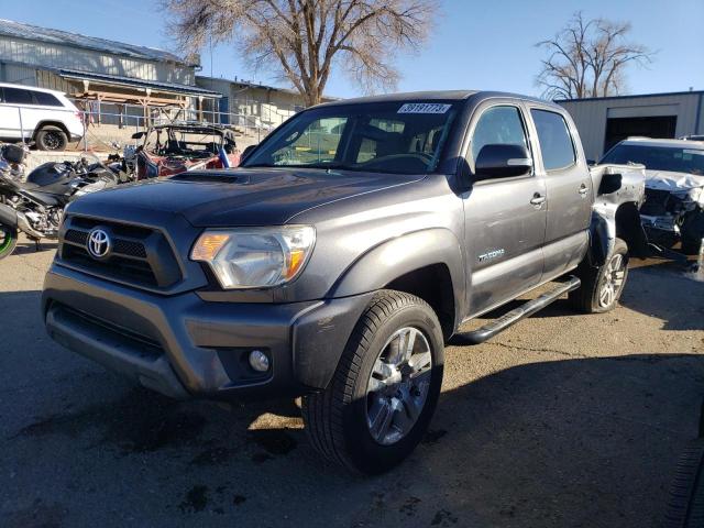 3TMMU4FN0CM042816 - 2012 TOYOTA TACOMA DOUBLE CAB LONG BED GRAY photo 1