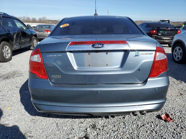 3FADP0L32CR254144 - 2012 FORD FUSION HYBRID BLUE photo 6