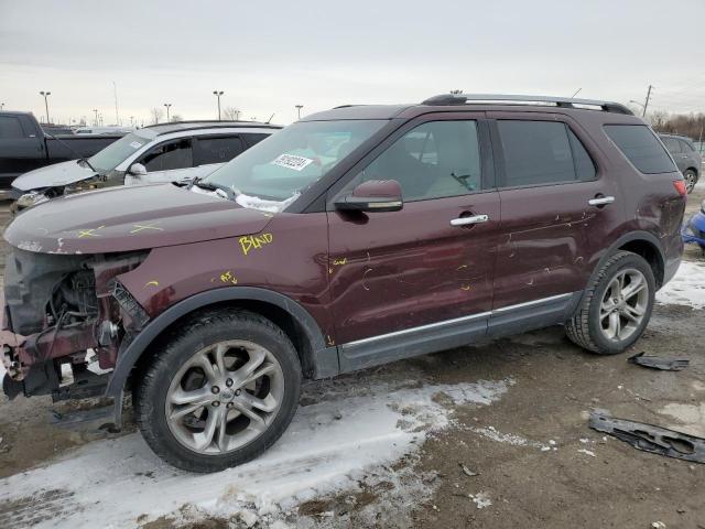 1FMHK8F83BGA10441 - 2011 FORD EXPLORER LIMITED BURGUNDY photo 1