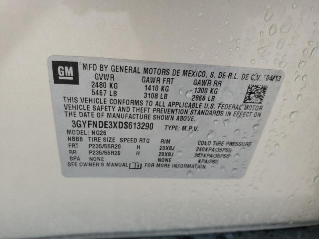 3GYFNDE3XDS613290 - 2013 CADILLAC SRX PERFORMANCE COLLECTION Кремовый фото 13