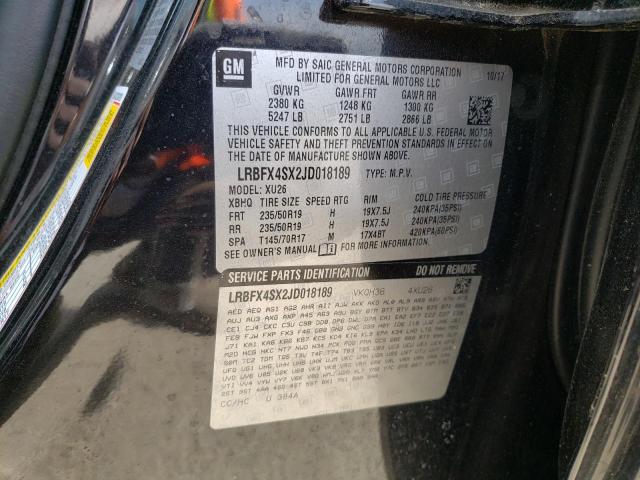 LRBFX4SX2JD018189 - 2018 BUICK ENVISION PREMIUM II Qara foto 12