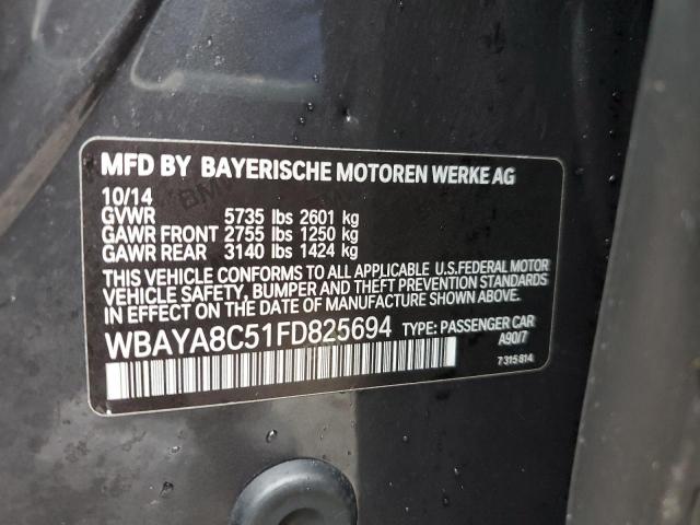 WBAYA8C51FD825694 - 2015 BMW 750I I GRAY photo 12