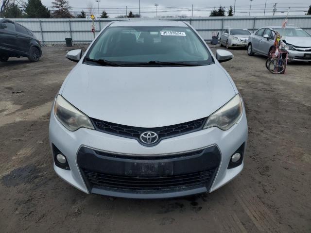 2T1BURHE5EC021599 - 2014 TOYOTA COROLLA L SILVER photo 5