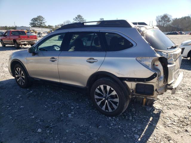 4S4BSBLC4F3250512 - 2015 SUBARU OUTBACK 2.5I LIMITED SILVER photo 2