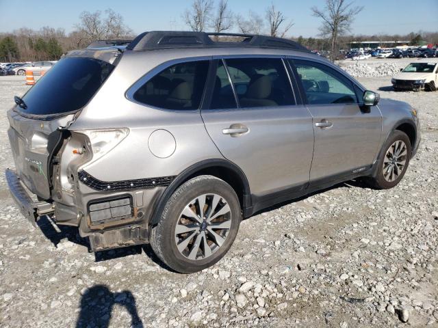 4S4BSBLC4F3250512 - 2015 SUBARU OUTBACK 2.5I LIMITED SILVER photo 3