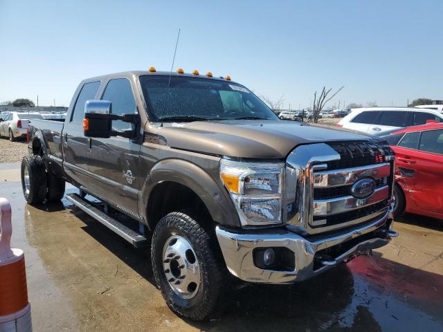 1FT8W3DT9FEB51437 - 2015 FORD F350 SUPER DUTY BROWN photo 4