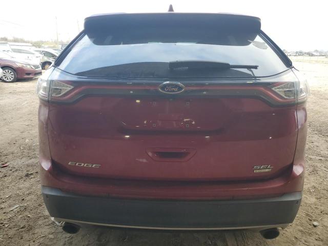 2FMPK3J95JBB30861 - 2018 FORD EDGE SEL RED photo 6