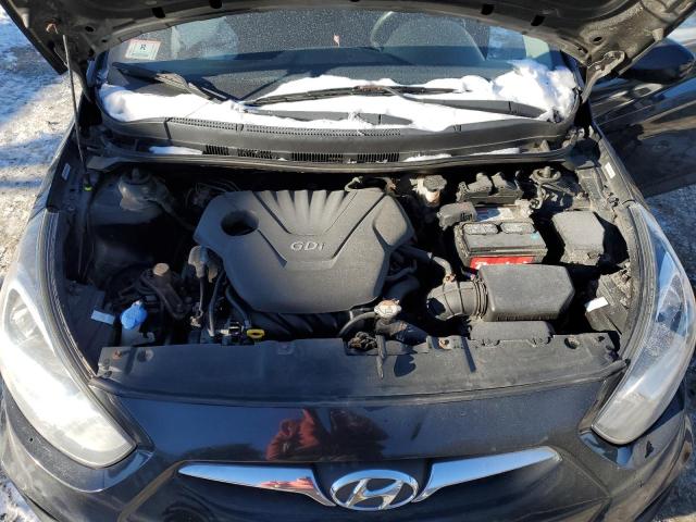 KMHCT5AE3CU036396 - 2012 HYUNDAI ACCENT GLS BLACK photo 11