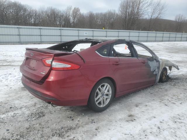 3FA6P0HR5DR385611 - 2013 FORD FUSION SE RED photo 3