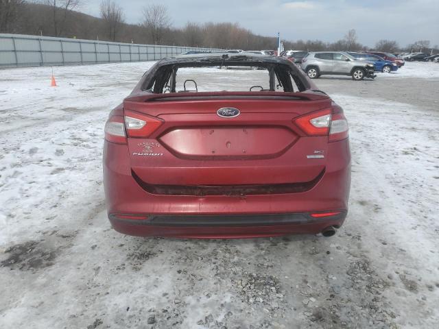 3FA6P0HR5DR385611 - 2013 FORD FUSION SE RED photo 6