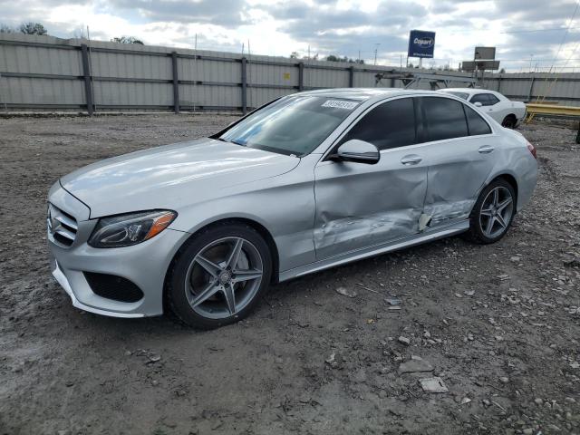 55SWF4KB2GU120441 - 2016 MERCEDES-BENZ C 300 4MATIC SILVER photo 1