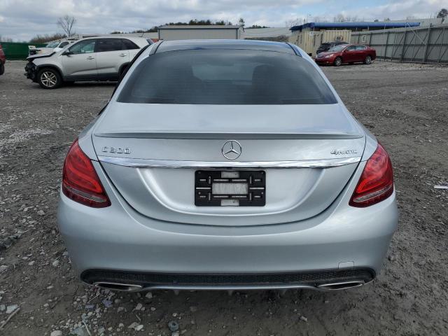 55SWF4KB2GU120441 - 2016 MERCEDES-BENZ C 300 4MATIC SILVER photo 6