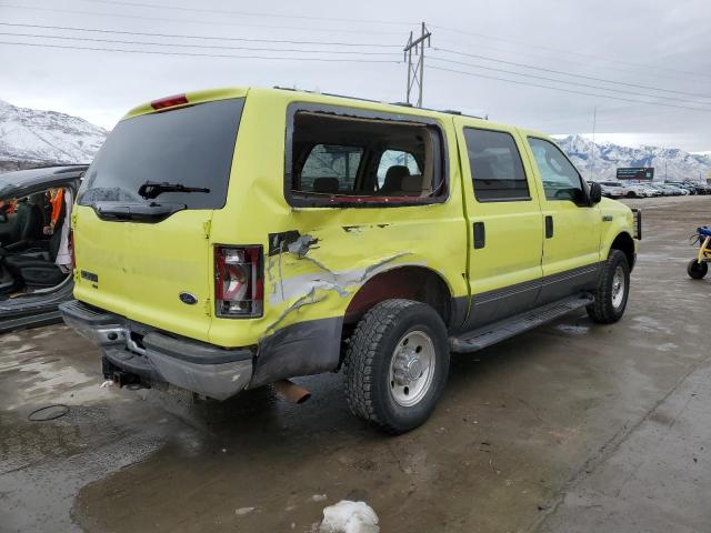 1FMNU41S45EB25591 - 2005 FORD EXCURSION XLT YELLOW photo 3