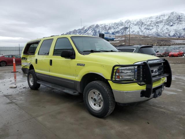 1FMNU41S45EB25591 - 2005 FORD EXCURSION XLT YELLOW photo 4