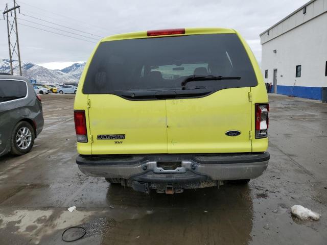 1FMNU41S45EB25591 - 2005 FORD EXCURSION XLT YELLOW photo 6