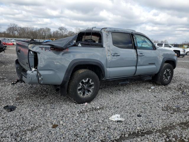 3TMCZ5AN9LM366356 - 2020 TOYOTA TACOMA DOUBLE CAB GRAY photo 3