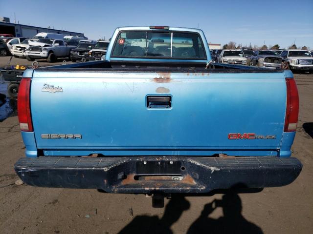 1GTFK24K3SZ563215 - 1995 GMC SIERRA K2500 BLUE photo 6