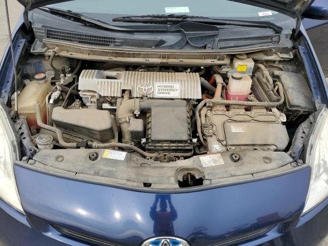 JTDKN3DU1F2000465 - 2015 TOYOTA PRIUS BLUE photo 11