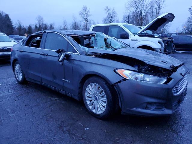 3FA6P0LU3FR305835 - 2015 FORD FUSION SE HYBRID GRAY photo 4