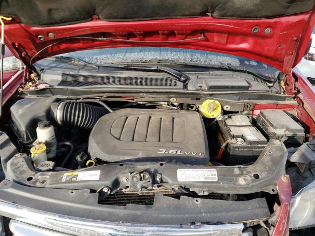 2C4RC1BG4DR793359 - 2013 CHRYSLER TOWN & COU TOURING ბურგუნდია ფოტო 12