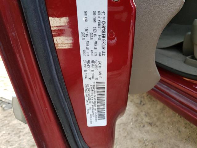 2C4RC1BG4DR793359 - 2013 CHRYSLER TOWN & COU TOURING ბურგუნდია ფოტო 13