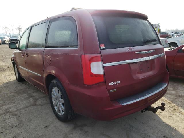 2C4RC1BG4DR793359 - 2013 CHRYSLER TOWN & COU TOURING ბურგუნდია ფოტო 2